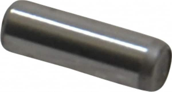 Unbrako - 1/8" Diam x 3/8" Pin Length Grade 8 Alloy Steel Oversized Dowel Pin - C 60 (Surface) & C 50-58 Hardness, 1,845 Lb Breaking Strength, 1 Beveled & 1 Rounded End - Americas Industrial Supply