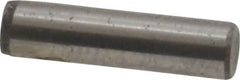 Unbrako - 1/8" Diam x 1/2" Pin Length Grade 8 Alloy Steel Oversized Dowel Pin - C 60 (Surface) & C 50-58 Hardness, 1,845 Lb Breaking Strength, 1 Beveled & 1 Rounded End - Americas Industrial Supply