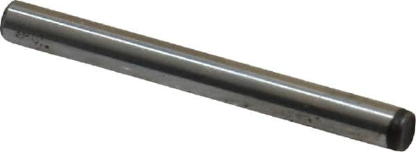 Unbrako - 1/8" Diam x 1-1/4" Pin Length Grade 8 Alloy Steel Oversized Dowel Pin - C 60 (Surface) & C 50-58 Hardness, 1,845 Lb Breaking Strength, 1 Beveled & 1 Rounded End - Americas Industrial Supply