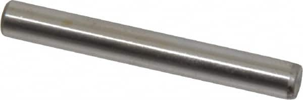 Unbrako - 3/16" Diam x 1-1/2" Pin Length Grade 8 Alloy Steel Oversized Dowel Pin - C 60 (Surface) & C 50-58 Hardness, 4,140 Lb Breaking Strength, 1 Beveled & 1 Rounded End - Americas Industrial Supply