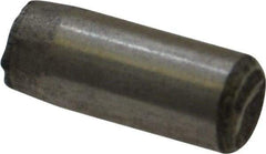 Unbrako - 1/4" Diam x 5/8" Pin Length Grade 8 Alloy Steel Oversized Dowel Pin - C 60 (Surface) & C 50-58 Hardness, 7,370 Lb Breaking Strength, 1 Beveled & 1 Rounded End - Americas Industrial Supply