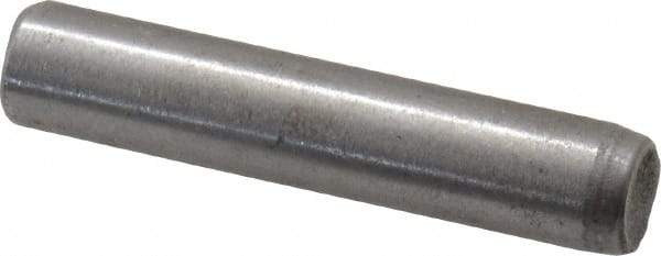 Unbrako - 1/4" Diam x 1-1/4" Pin Length Grade 8 Alloy Steel Oversized Dowel Pin - C 60 (Surface) & C 50-58 Hardness, 7,370 Lb Breaking Strength, 1 Beveled & 1 Rounded End - Americas Industrial Supply