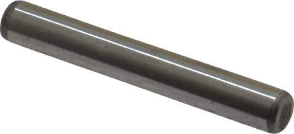 Unbrako - 1/4" Diam x 1-3/4" Pin Length Grade 8 Alloy Steel Oversized Dowel Pin - C 60 (Surface) & C 50-58 Hardness, 7,370 Lb Breaking Strength, 1 Beveled & 1 Rounded End - Americas Industrial Supply