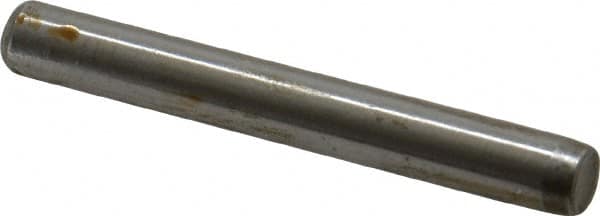 Unbrako - 1/4" Diam x 2" Pin Length Grade 8 Alloy Steel Oversized Dowel Pin - C 60 (Surface) & C 50-58 Hardness, 7,370 Lb Breaking Strength, 1 Beveled & 1 Rounded End - Americas Industrial Supply