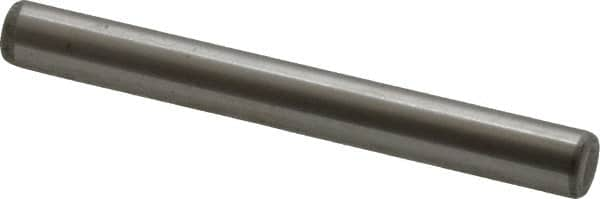 Unbrako - 1/4" Diam x 2-1/4" Pin Length Grade 8 Alloy Steel Oversized Dowel Pin - C 60 (Surface) & C 50-58 Hardness, 7,370 Lb Breaking Strength, 1 Beveled & 1 Rounded End - Americas Industrial Supply