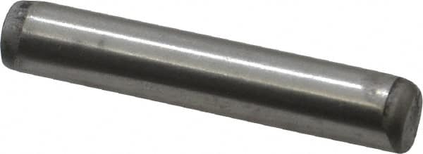 Unbrako - 5/16" Diam x 2" Pin Length Grade 8 Alloy Steel Oversized Dowel Pin - C 60 (Surface) & C 50-58 Hardness, 11,500 Lb Breaking Strength, 1 Beveled & 1 Rounded End - Americas Industrial Supply