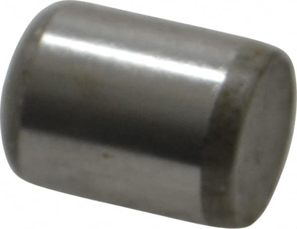 Unbrako - 3/8" Diam x 1/2" Pin Length Grade 8 Alloy Steel Oversized Dowel Pin - C 60 (Surface) & C 50-58 Hardness, 16,580 Lb Breaking Strength, 1 Beveled & 1 Rounded End - Americas Industrial Supply