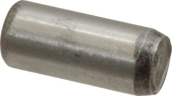 Unbrako - 3/8" Diam x 7/8" Pin Length Grade 8 Alloy Steel Oversized Dowel Pin - C 60 (Surface) & C 50-58 Hardness, 16,580 Lb Breaking Strength, 1 Beveled & 1 Rounded End - Americas Industrial Supply