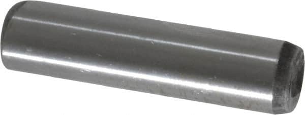 Unbrako - 3/8" Diam x 1-1/2" Pin Length Grade 8 Alloy Steel Oversized Dowel Pin - C 60 (Surface) & C 50-58 Hardness, 16,580 Lb Breaking Strength, 1 Beveled & 1 Rounded End - Americas Industrial Supply
