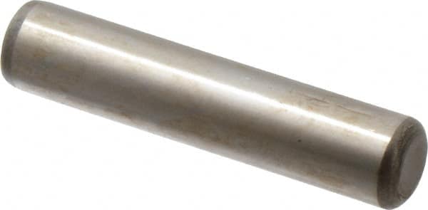 Unbrako - 3/8" Diam x 1-3/4" Pin Length Grade 8 Alloy Steel Oversized Dowel Pin - C 60 (Surface) & C 50-58 Hardness, 16,580 Lb Breaking Strength, 1 Beveled & 1 Rounded End - Americas Industrial Supply