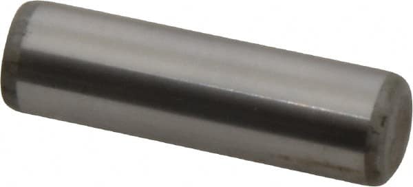 Unbrako - 7/16" Diam x 1-1/2" Pin Length Grade 8 Alloy Steel Oversized Dowel Pin - C 60 (Surface) & C 50-58 Hardness, 22,540 Lb Breaking Strength, 1 Beveled & 1 Rounded End - Americas Industrial Supply