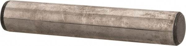 Unbrako - 7/16" Diam x 2-1/2" Pin Length Grade 8 Alloy Steel Oversized Dowel Pin - C 60 (Surface) & C 50-58 Hardness, 22,540 Lb Breaking Strength, 1 Beveled & 1 Rounded End - Americas Industrial Supply