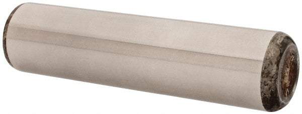 Unbrako - 1" Diam x 4" Pin Length Grade 8 Alloy Steel Oversized Dowel Pin - C 60 (Surface) & C 50-58 Hardness, 117,810 Lb Breaking Strength, 1 Beveled & 1 Rounded End - Americas Industrial Supply