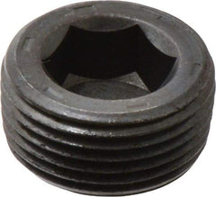 Unbrako - 3/4-14, 17/32" OAL, Alloy Steel Socket Pressure Plug - 7/8" Taper per Foot, 9/16" Hex Key - Americas Industrial Supply