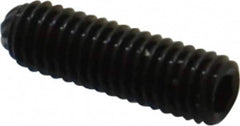 Unbrako - M3, 10mm OAL, Knurled Cup Point Set Screw - Grade 45H Alloy Steel, 1.5mm Key - Americas Industrial Supply