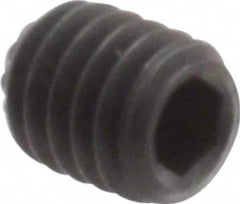 Unbrako - M4, 5mm OAL, Knurled Cup Point Set Screw - Grade 45H Alloy Steel, 2mm Key - Americas Industrial Supply