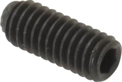 Unbrako - M4, 10mm OAL, Knurled Cup Point Set Screw - Grade 45H Alloy Steel, 2mm Key - Americas Industrial Supply