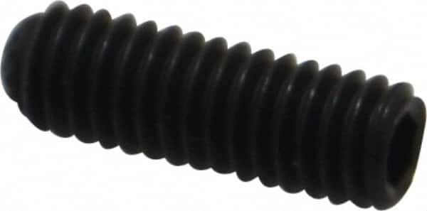 Unbrako - M4, 12mm OAL, Knurled Cup Point Set Screw - Grade 45H Alloy Steel, 2mm Key - Americas Industrial Supply