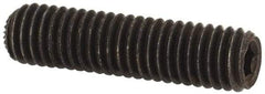 Unbrako - M5, 20mm OAL, Knurled Cup Point Set Screw - Grade 45H Alloy Steel, 2.5mm Key - Americas Industrial Supply