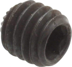 Unbrako - M6, 6mm OAL, Knurled Cup Point Set Screw - Grade 45H Alloy Steel, 3mm Key - Americas Industrial Supply