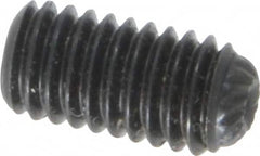 Unbrako - M6, 12mm OAL, Knurled Cup Point Set Screw - Grade 45H Alloy Steel, 3mm Key - Americas Industrial Supply