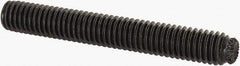 Unbrako - M6, 45mm OAL, Knurled Cup Point Set Screw - Grade 45H Alloy Steel, 3mm Key - Americas Industrial Supply