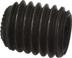 Unbrako - M10, 12mm OAL, Knurled Cup Point Set Screw - Grade 45H Alloy Steel, 5mm Key - Americas Industrial Supply