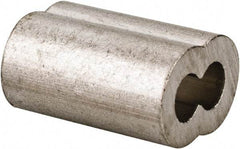 Value Collection - 1/8" Oval Compression Sleeve - Aluminum - Americas Industrial Supply