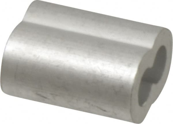 Value Collection - 5/32" Oval Compression Sleeve - Aluminum - Americas Industrial Supply