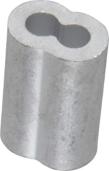 Value Collection - 3/16" Oval Compression Sleeve - Aluminum - Americas Industrial Supply
