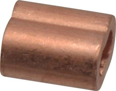 Value Collection - 1/8" Oval Compression Sleeve - Copper - Americas Industrial Supply