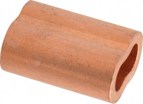 Value Collection - 1/4" Oval Compression Sleeve - Copper - Americas Industrial Supply