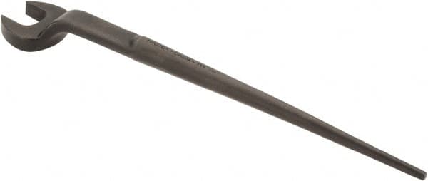 Proto - 1-1/2" Standard Spud Handle Open End Wrench - 19-1/2" OAL, Single End, Black Finish - Americas Industrial Supply