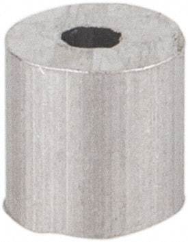 Value Collection - 1/16" Round Stop Compression Sleeve - Aluminum - Americas Industrial Supply