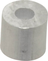 Value Collection - 1/8" Round Stop Compression Sleeve - Aluminum - Americas Industrial Supply