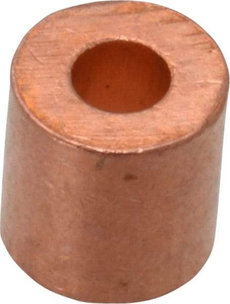 Value Collection - 1/8" Round Stop Compression Sleeve - Copper - Americas Industrial Supply