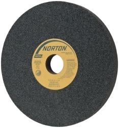Norton - 8" Diam x 1-1/4" Hole x 3/4" Thick, J Hardness, 60 Grit Surface Grinding Wheel - Silicon Carbide, Type 1, Medium Grade, 3,600 Max RPM, Vitrified Bond, No Recess - Americas Industrial Supply
