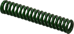 Associated Spring Raymond - 10mm Hole Diam, 5mm Rod Diam, 2" Free Length, Green Die Spring - 104.5 N Max Deflection, 20.9mm Max Deflection, Light Duty, Chromium Alloy Steel - Americas Industrial Supply