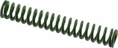 Associated Spring Raymond - 12.5mm Hole Diam, 6.3mm Rod Diam, 3" Free Length, Green Die Spring - 221.5 N Max Deflection, 31.2mm Max Deflection, Light Duty, Chromium Alloy Steel - Americas Industrial Supply