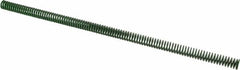 Associated Spring Raymond - 12.5mm Hole Diam, 6.3mm Rod Diam, 12" Free Length, Green Die Spring - 175 N Max Deflection, 125mm Max Deflection, Light Duty, Chromium Alloy Steel - Americas Industrial Supply