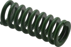 Associated Spring Raymond - 16mm Hole Diam, 8mm Rod Diam, 1-1/2" Free Length, Green Die Spring - 301.1 N Max Deflection, 15.6mm Max Deflection, Light Duty, Chromium Alloy Steel - Americas Industrial Supply