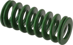 Associated Spring Raymond - 20mm Hole Diam, 10mm Rod Diam, 1-3/4" Free Length, Green Die Spring - 540 N Max Deflection, 18mm Max Deflection, Light Duty, Chromium Alloy Steel - Americas Industrial Supply