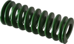 Associated Spring Raymond - 25mm Hole Diam, 12.5mm Rod Diam, 2-1/2" Free Length, Green Die Spring - 880 N Max Deflection, 25mm Max Deflection, Light Duty, Chromium Alloy Steel - Americas Industrial Supply