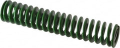 Associated Spring Raymond - 25mm Hole Diam, 12.5mm Rod Diam, 5" Free Length, Green Die Spring - 851.7 N Max Deflection, 51mm Max Deflection, Light Duty, Chromium Alloy Steel - Americas Industrial Supply