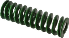 Associated Spring Raymond - 32mm Hole Diam, 16mm Rod Diam, 4" Free Length, Green Die Spring - 1312 N Max Deflection, 41mm Max Deflection, Light Duty, Chromium Alloy Steel - Americas Industrial Supply