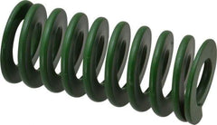 Associated Spring Raymond - 40mm Hole Diam, 20mm Rod Diam, 3-1/2" Free Length, Green Die Spring - 1785 N Max Deflection, 35mm Max Deflection, Light Duty, Chromium Alloy Steel - Americas Industrial Supply