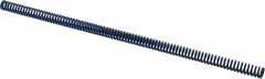 Associated Spring Raymond - 12.5mm Hole Diam, 6.3mm Rod Diam, 12" Free Length, Blue Die Spring - 243.6 N Max Deflection, 116mm Max Deflection, Medium Duty, Chromium Alloy Steel - Americas Industrial Supply