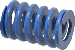 Associated Spring Raymond - 50mm Hole Diam, 25mm Rod Diam, 3" Free Length, Blue Die Spring - 4704 N Max Deflection, 28mm Max Deflection, Medium Duty, Chromium Alloy Steel - Americas Industrial Supply