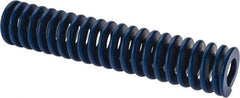 Associated Spring Raymond - 50mm Hole Diam, 25mm Rod Diam, 10" Free Length, Blue Die Spring - 4170.5 N Max Deflection, 95mm Max Deflection, Medium Duty, Chromium Alloy Steel - Americas Industrial Supply