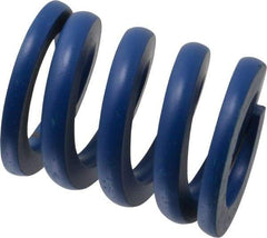 Associated Spring Raymond - 63mm Hole Diam, 38mm Rod Diam, 3" Free Length, Blue Die Spring - 8736 N Max Deflection, 28mm Max Deflection, Medium Duty, Chromium Alloy Steel - Americas Industrial Supply